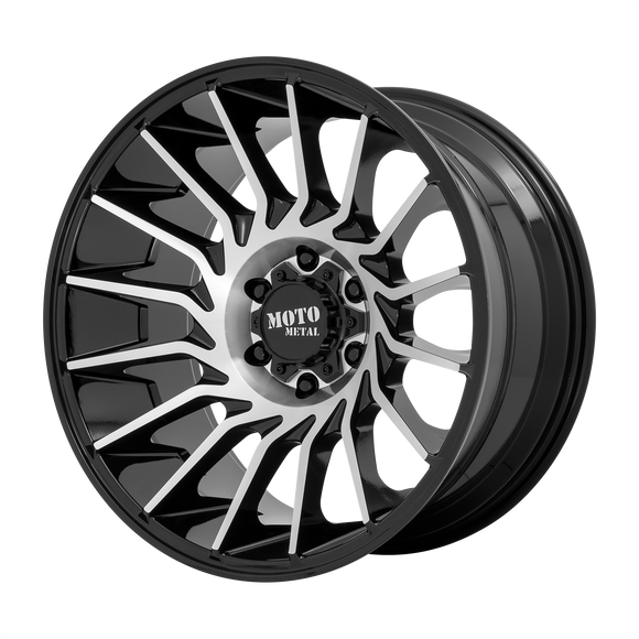 22X10 Moto Metal MO807 Gloss Black Machined 6X139.7 ET-18 wheel/rim