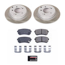 PowerStop Semi-Coated Rotor and Low-Dust Ceramic Brake Pad Kit