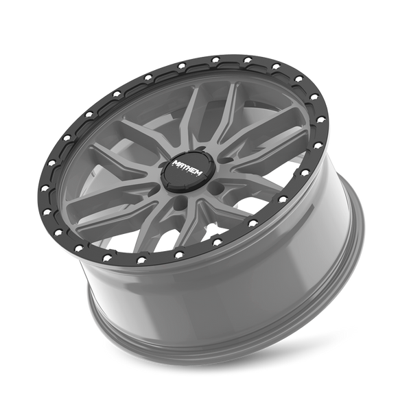 20x9 Mayhem Vector Matte Gunmetal Black Lip 6x135 ET18 CB87.1 Wheel Rim