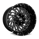 20x12 Hardrock Attack Gloss Black Milled 5x139.7/150 ET-51 wheel/rim-2