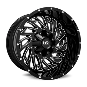 20x12 Hardrock Attack Gloss Black Milled 5x139.7/150 ET-51 wheel/rim - 0