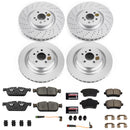 PowerStop Genuine Geomet Coated Rotor and Carbon-Fiber Ceramic Brake Pad Kit