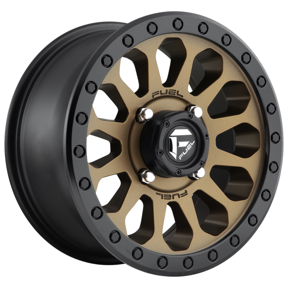 17X9 Fuel D600 Vector Matte Bronze Black Bead Ring 5X127 ET-12 wheel/rim