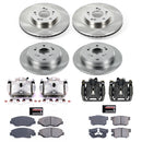 PowerStop OE Stock Replacement Low-Dust Ceramic Brake Pad, Rotor and Caliper Kit