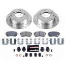 PowerStop Z23 Daily Driver Carbon-Fiber Ceramic Pads Drilled & Slotted Rotor & C