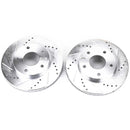 PowerStop Evolution Drilled Slotted Rotors Pair Front For Chevrolet Blazer