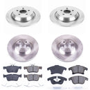 PowerStop OE Stock Replacement Low-Dust Ceramic Brake Pad and Rotor Kit