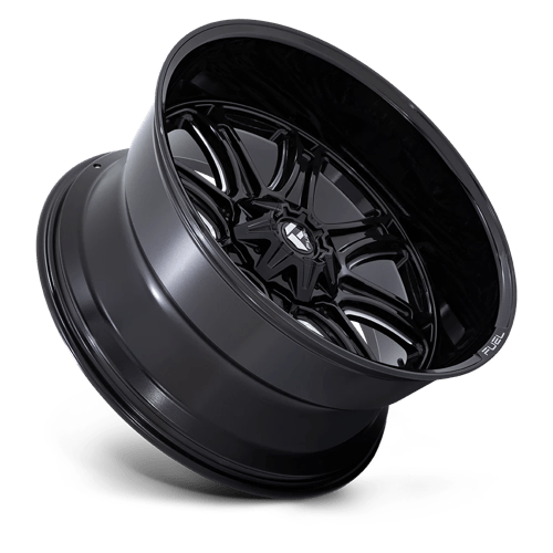 22X9 Fuel 1PC Darkstar Gloss Black Milled Blank ET1 Wheel Rim