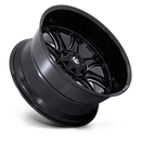 22X9 Fuel 1PC Darkstar Gloss Black Milled Blank ET1 Wheel Rim