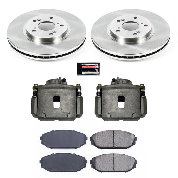 PowerStop OE Stock Replacement Low-Dust Ceramic Brake Pad, Rotor and Caliper Kit