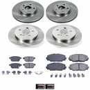 PowerStop OE Stock Replacement Low-Dust Ceramic Brake Pad and Rotor Kit
