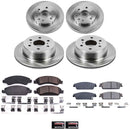 PowerStop OE Stock Replacement Low-Dust Ceramic Brake Pad and Rotor Kit