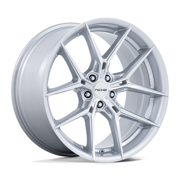 18X8.5 Niche NC279 Prodigy 5 Silver With Machined Face 5x114.3 ET35 Wheel Rim