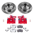 PowerStop Z26 Street Performance Ceramic Brake Pad, Drilled Slotted Rotor, and C