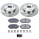 PowerStop OE Stock Replacement Low-Dust Ceramic Brake Pad and Rotor Kit