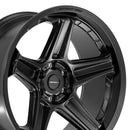 22x10 Defiant DF07 Satin Black 6x139.7 6x5.5 ET-12 Wheel Rim
