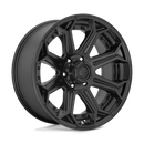 20x9 Fuel Off-Road D706 Siege Matte Black 6x139.7 ET1 CB106.1 Wheel Rim