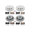 PowerStop OE Stock Replacement Low-Dust Ceramic Brake Pad and Rotor Kit