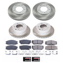 PowerStop Semi-Coated Rotor and Low-Dust Ceramic Brake Pad Kit