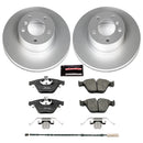 PowerStop Genuine Geomet Coated Rotor and Carbon-Fiber Ceramic Brake Pad Kit