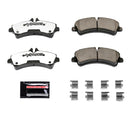 PowerStop Z36 Truck And Tow Carbon-Fiber Ceramic Brake Pads With Hardware