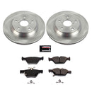 PowerStop OE Stock Replacement Low-Dust Ceramic Brake Pad and Rotor Kit