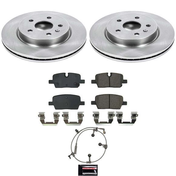 OE Stock Replacement Low-Dust Ceramic Brake Pad and Rotor Kit