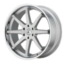 20X9 Asanti Black Reverb Brushed Silver Chrome Lip 6x135 ABL32-29063430