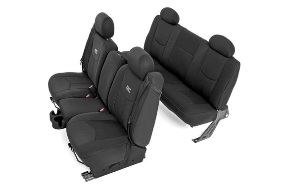 Rough Country Seat Covers Front 40/40/20 and Rear Chevy GMC 1500 99-06
