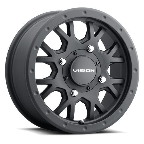 15x6 Vision GV8 Invader Satin Black 4x110 ET38 Wheel Rim