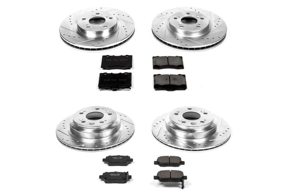 PowerStop Z23 Daily Driver Carbon-Fiber Ceramic Brake Pad and Drilled & Slotted