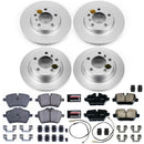 PowerStop Genuine Geomet Coated Rotor and Carbon-Fiber Ceramic Brake Pad Kit