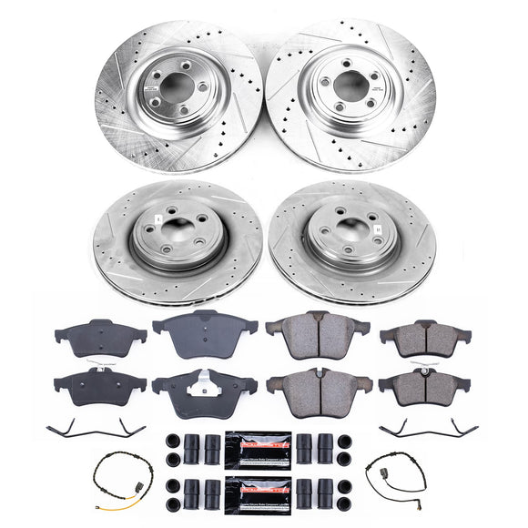 PowerStop Z23 Daily Driver Carbon-Fiber Ceramic Brake Pad and Drilled & Slotted