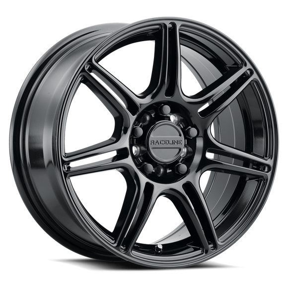20x8.5 Raceline 148B Apex Gloss Black 5x114.3 ET40 CB72.62 Wheel