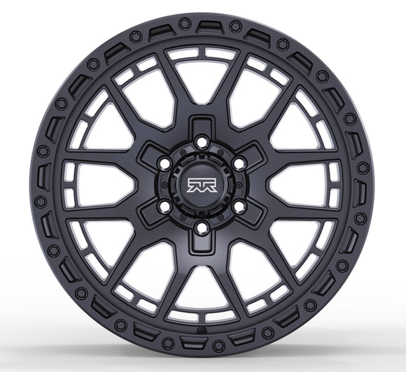 17x9 Mudder Trucker MT678 Resolve Matte Black 6x135 ET12 Wheel Rim