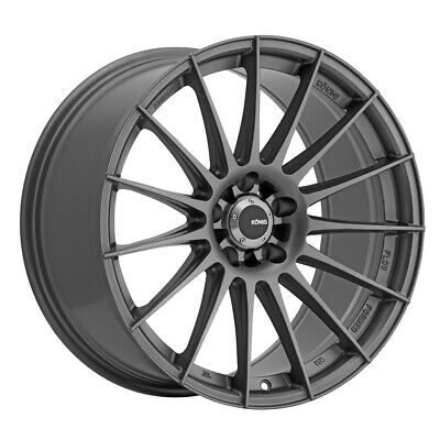 18x8 Konig Rennform Matte Grey 5x112 ET45 Wheel Rim