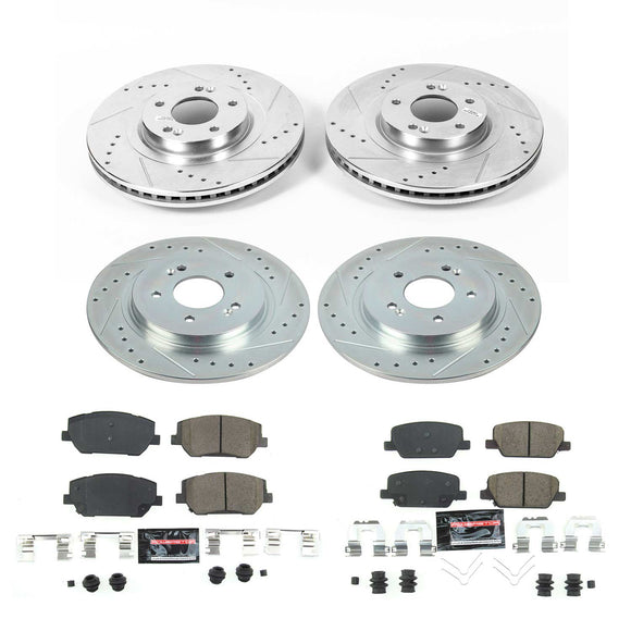 PowerStop Z23 Daily Driver Carbon-Fiber Ceramic Brake Pad and Drilled & Slotted