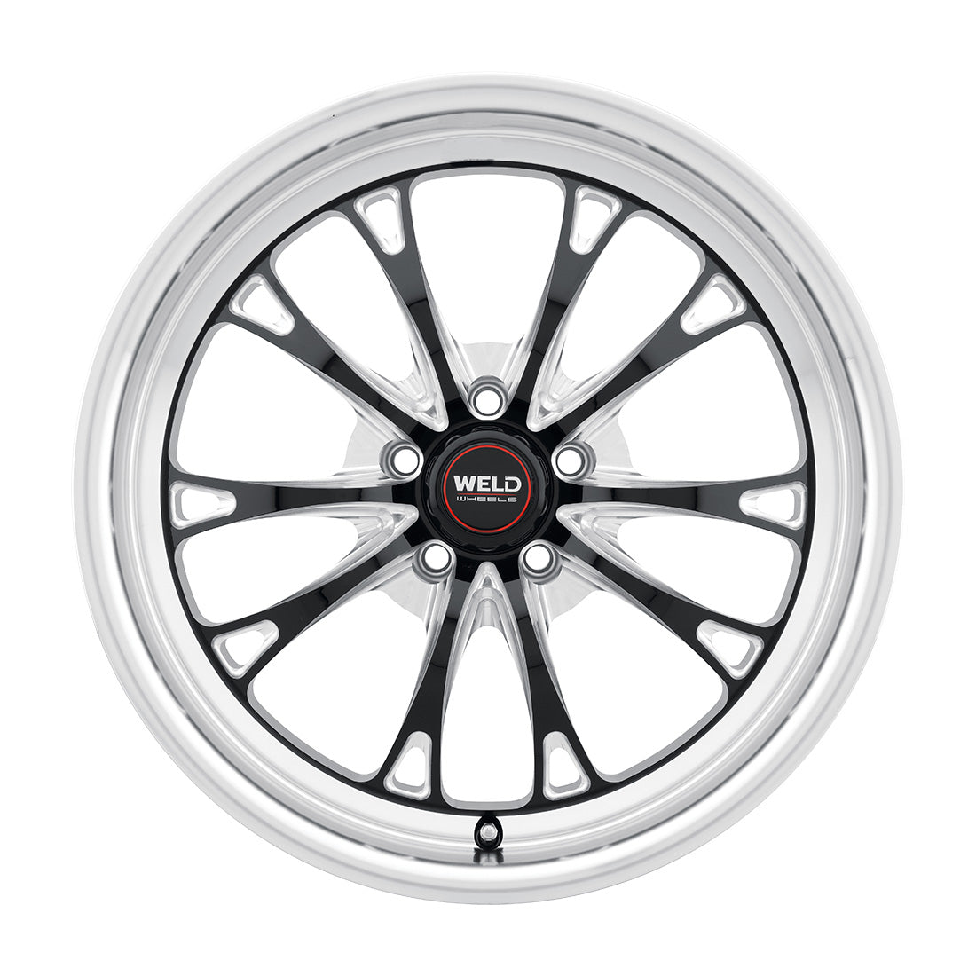 18x5 WELD Performance Belmont Drag Black Milled 5x120 ET-8 CB78.1 Wheel Rim - 0