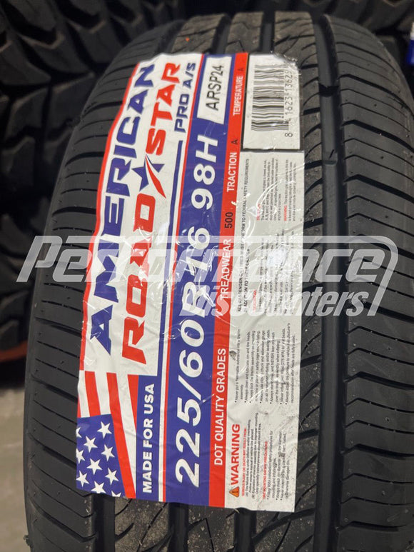 225/60R16 American Roadstar Pro A/S 98H BSW SL 225 60 16 2256016
