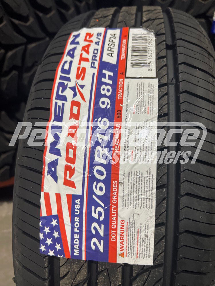 American Roadstar Pro A/S Tire(s) 225/60R16 98H SL BSW 225 60 16 2256016