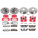 PowerStop Z36 Truck and SUV Ceramic Brake Pad, Drilled & Slotted Rotor, and Cali