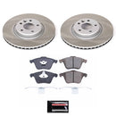 PowerStop Semi-Coated Rotor and Low-Dust Ceramic Brake Pad Kit