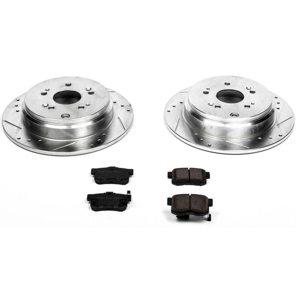 PowerStop Z23 Daily Driver Carbon-Fiber Ceramic Brake Pad and Drilled & Slotted