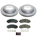 PowerStop Genuine Geomet Coated Rotor and Low-Dust Ceramic Brake Pad Kit