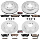 PowerStop Genuine Geomet Coated Rotor and Low-Dust Ceramic Brake Pad Kit
