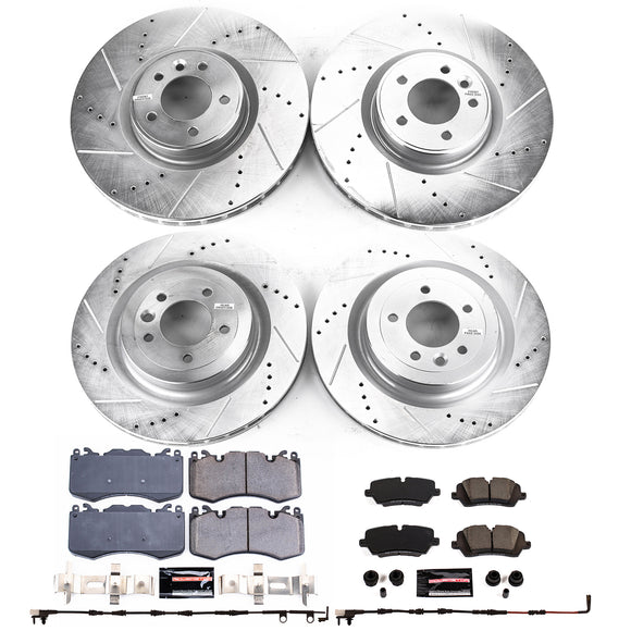 PowerStop Z23 Daily Driver Carbon-Fiber Ceramic Brake Pad and Drilled & Slotted