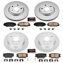 PowerStop Genuine Geomet Coated Rotor and Low-Dust Ceramic Brake Pad Kit
