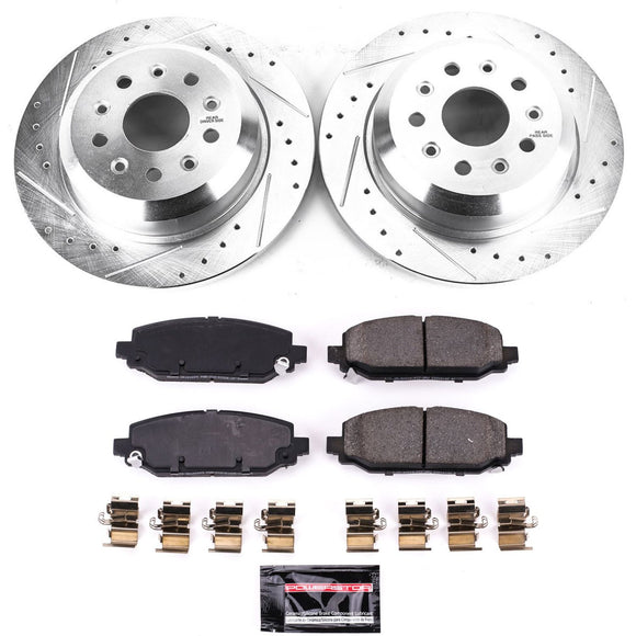 PowerStop Z23 Daily Driver Carbon-Fiber Ceramic Brake Pad and Drilled & Slotted