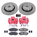 PowerStop Z23 Daily Driver Carbon-Fiber Ceramic Pads Drilled & Slotted Rotor & C