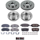 PowerStop OE Stock Replacement Low-Dust Ceramic Brake Pad and Rotor Kit